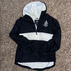 Black and White Kappa Alpha Theta Windbreaker